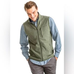 NWOT SOUTHERN TIDE SAMSON PEAK SWEATER FLEECE VEST Duck Green Men’s Medium